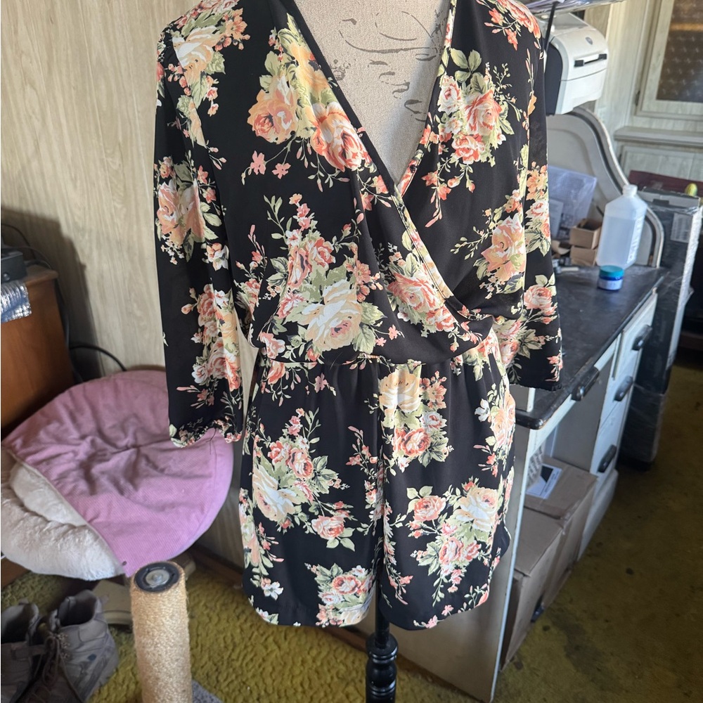 Floral Wrap Dress